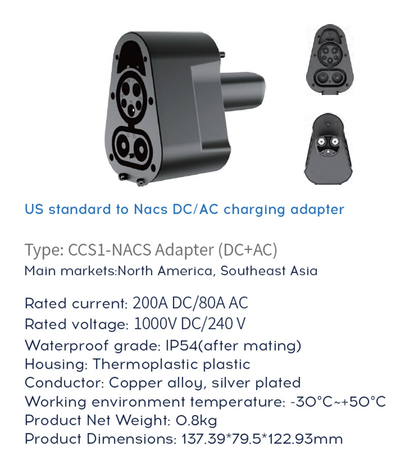 CCS1 to NACS Adapter